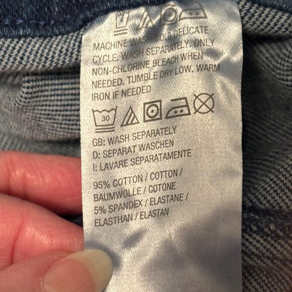 Isaac Mizrahi Knit Denim Pull On Wide Leg Cropped Pant - Size: 5X - NWT - Picture 9 of 13